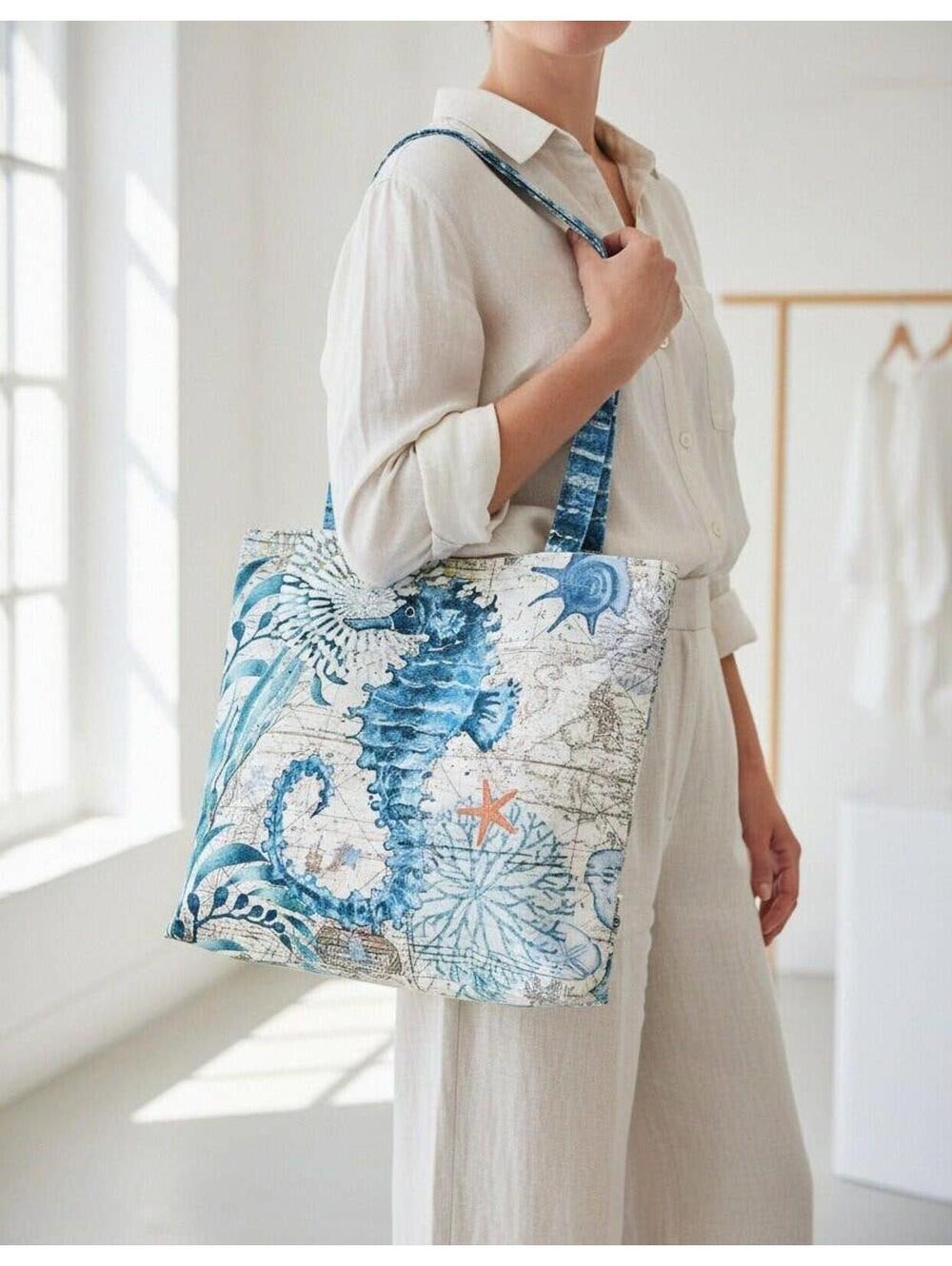Seahorse Tote Bag - Picture 2 of 2